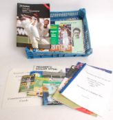 CRICKET; 20 x cricket books and fixture cards