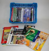CRICKET; 18x cricket benefit year brochures and programmes. mostly 1990's