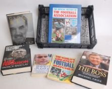 FOOTBALL; 6x assorted football books to include George Best, Jimmy Greaves etc