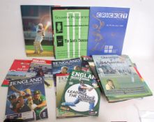 CRICKET; 20 x Cricket brochures . programmes - 1950's onwards