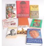 FOOTBALL; A collection of 9x football books - Vinnie Jones, Terry Venables etc.