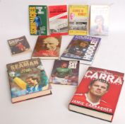 FOOTBALL; 10x Football books - some vintage - to include Matt Busby, Steppes To Wembley, Never Say