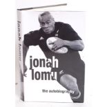 RUGBY; Jonah Lomu - autobiography - signed autographed book