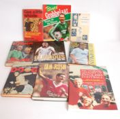 FOOTBALL; 9x assorted football books - Bob Harris, Paul Gascoinge etc.