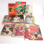 FOOTBALL; 9x assorted football books - Bob Harris, Paul Gascoinge etc.