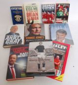FOOTBALL; 10x books; Jimmy Hill, George Cohen etc