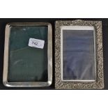 Two silver hallmarked photograph frames.