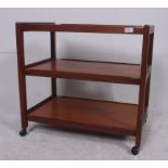 A good 1960's Danish teak trolley having