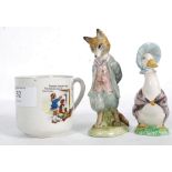 2 Beswick Beatrix Potter figurines to in