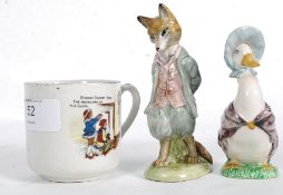 2 Beswick Beatrix Potter figurines to in
