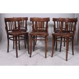 A set of 6 20th century bentwood cafe ch