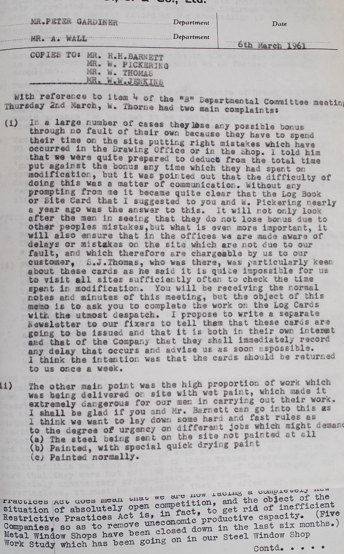 A mid 20th century  ledger from Gardiner - Image 5 of 6