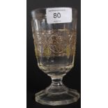 A 19th century Victorian glass rummer. T