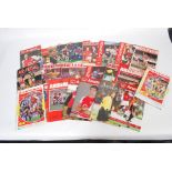 A collection of Arsenal football program