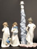 A collection of Lladro Nao figurines to