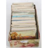 POSTCARDS; A box of approx 500 assorted