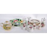 A mixed lot of china; including dressing