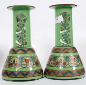 An unusual pair of 20th century painted