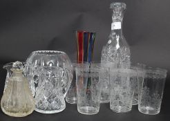A collection of 20th century glass to in