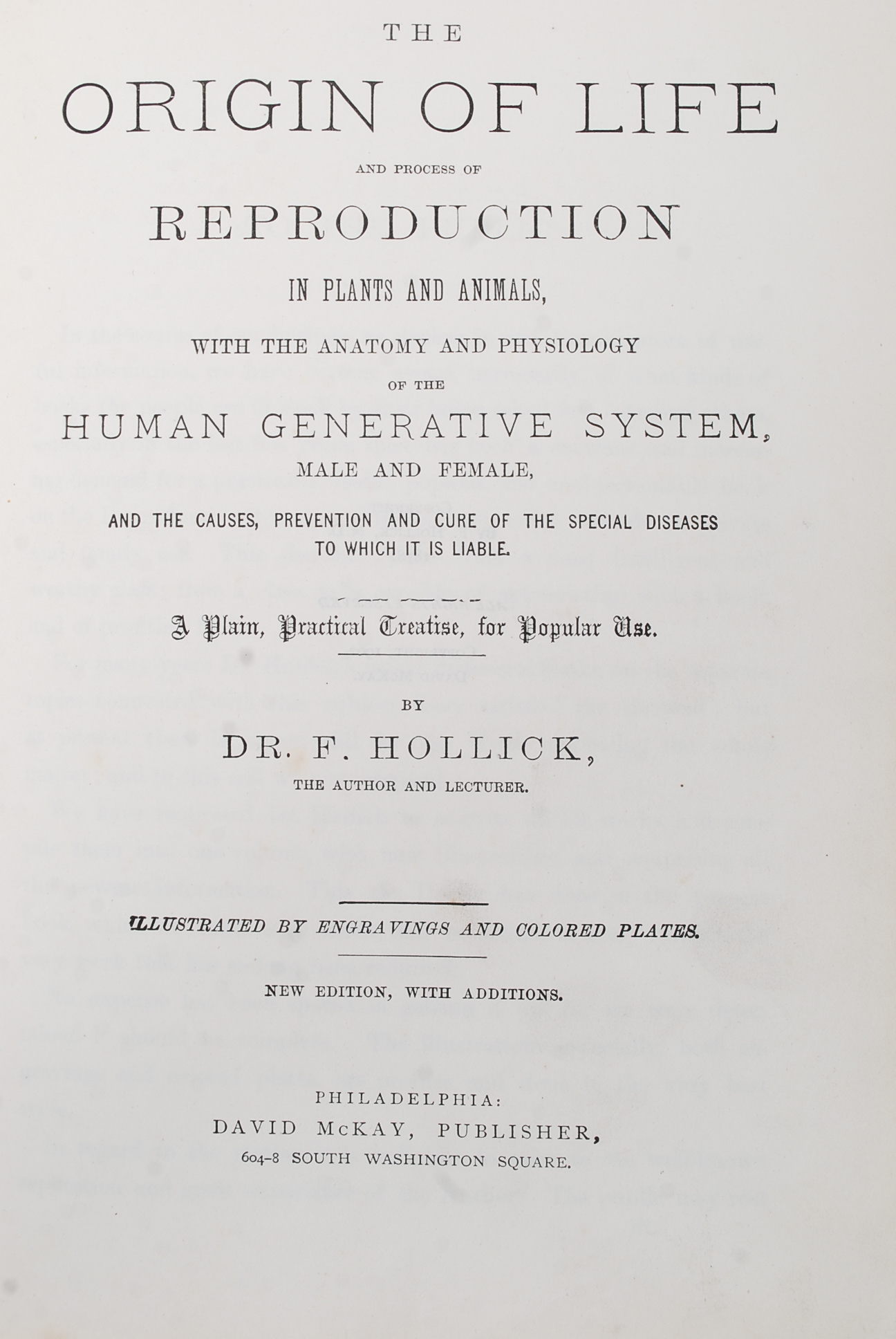 Dr. Hollick's Complete Works 1902, The o - Image 3 of 6