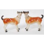 A pair of 19th century Staffordshire dog