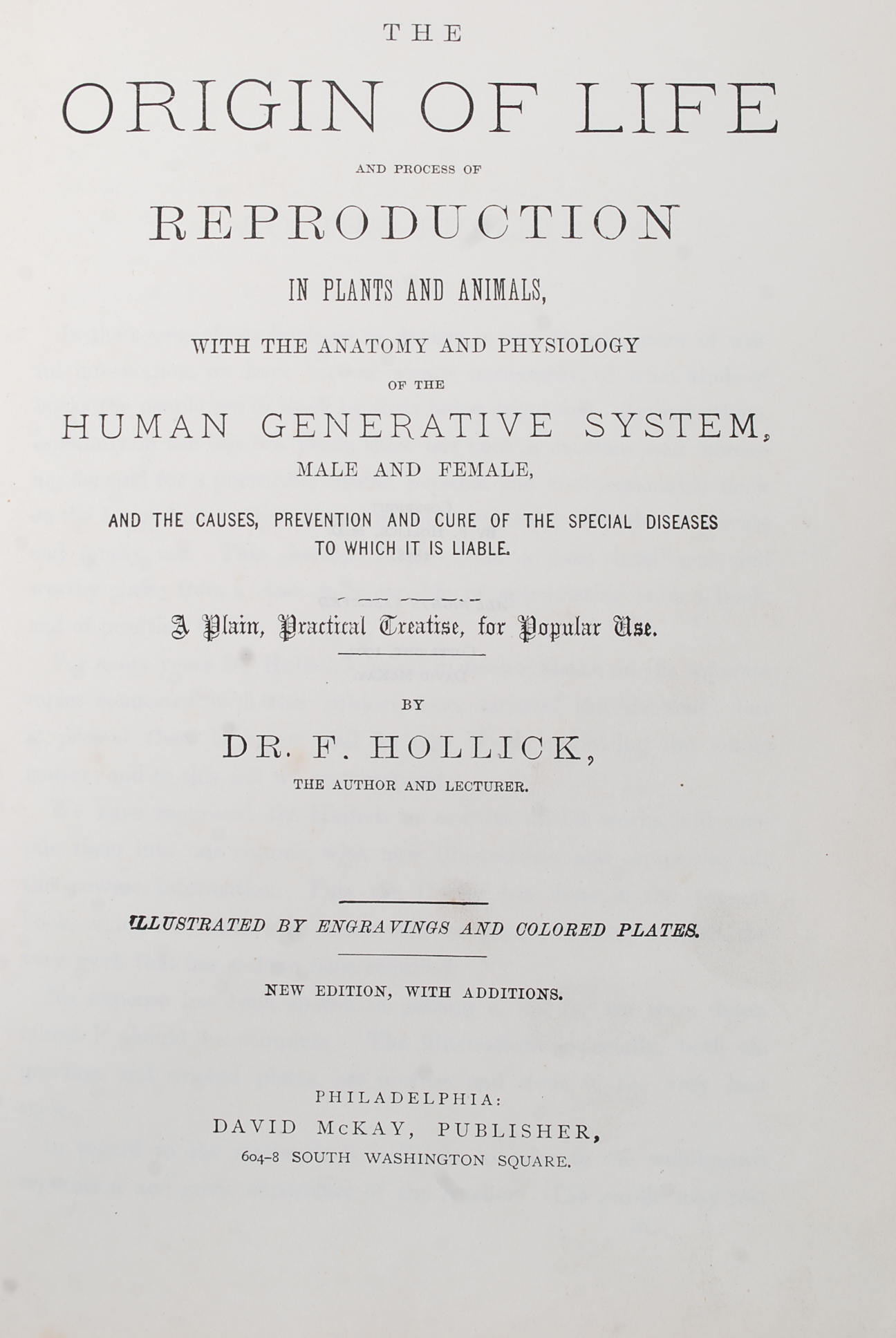 Dr. Hollick's Complete Works 1902, The o - Image 4 of 6
