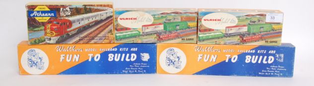 A collection of 5x vintage railway model