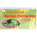 An original animated Karma Chameleon tel