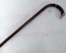A silver tipped Blackthorn walking stick