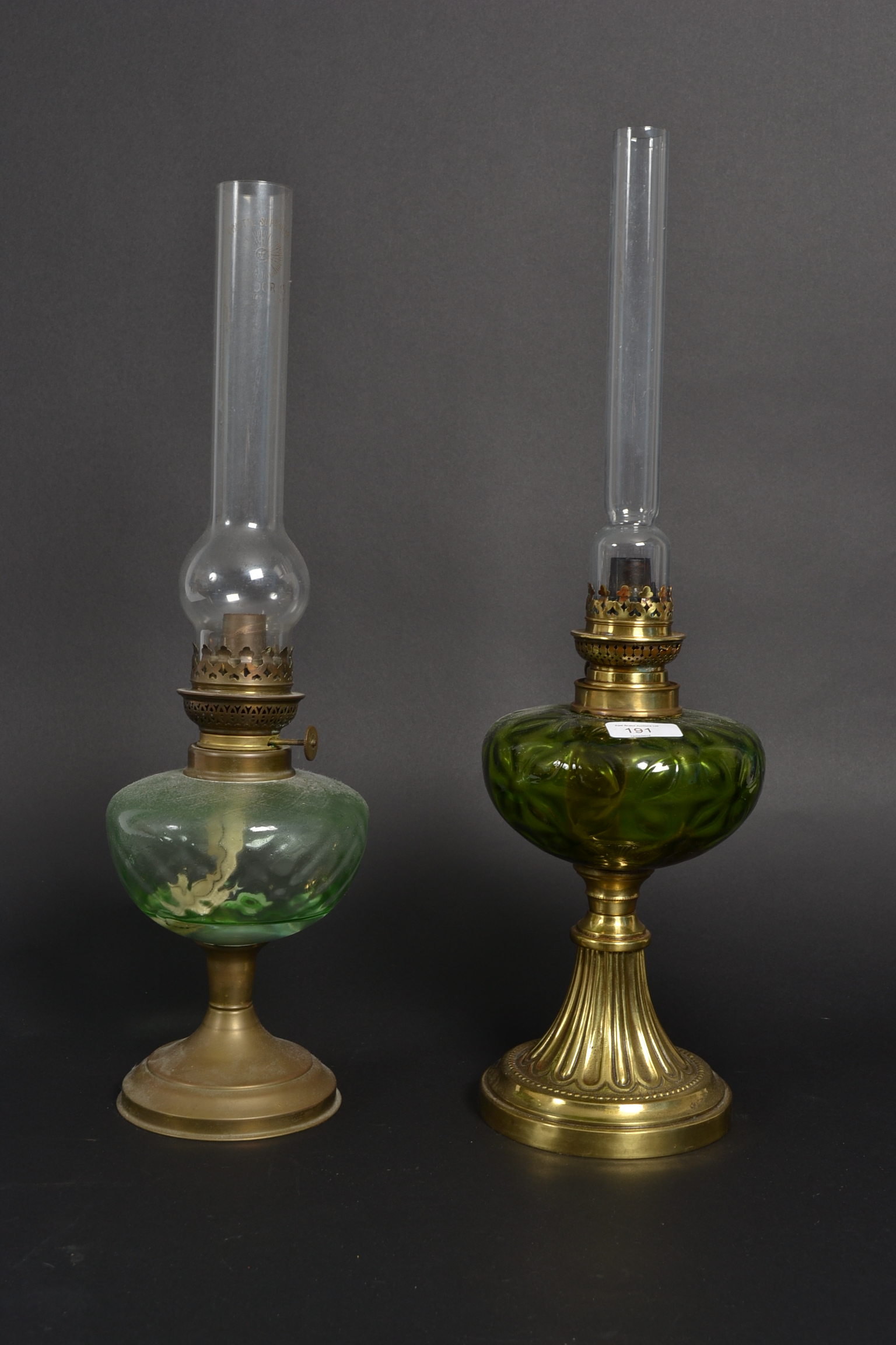 A pair of Victorian style gilt and glass
