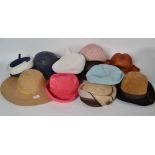 A collection of ladies vintage hats to i