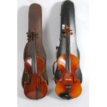 2 20th century Chinese violins complete