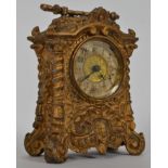 A Victorian cast ormulu mantel clock sta