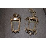 A pair of early 20th century gilt metal