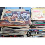 A collection of Vinyl albums and singles