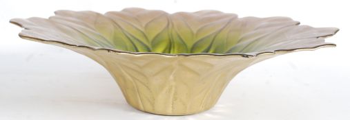 A 20th century studio glass bowl in the