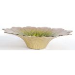 A 20th century studio glass bowl in the