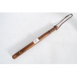 A 20th century turned wood truncheon