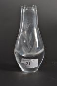 An Ernest Gordon art  glass vase measure
