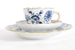 A 19th century blue and white Meissen ch