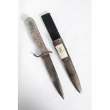 An acrylic handled 2nd world war dagger