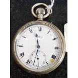 A silver 935 H Samuel pocket watch ' Acm