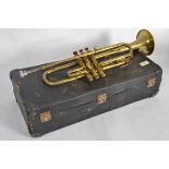 A 20th century Nevada brass trumpet in o