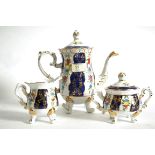 A continental style teapot together with