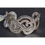 A heavy large ladies decorative silver s