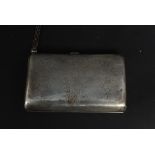 A hallmarked silver ladies purse (marks