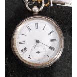 A 935 silver pocket watch having good fa