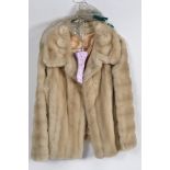 A ladies 1950's vintage short fur coat h