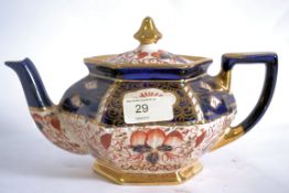 A 19th century Imari pattern teapot in t