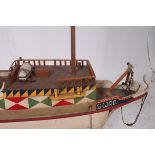 A large 20th century model display ship